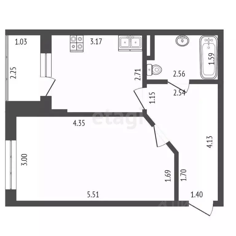 1-к кв. Московская область, Мытищи бул. Тенистый, 8 (35.9 м) - Фото 1