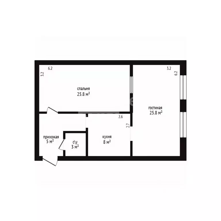 2-к кв. Дагестан, Дербент ул. Юрия Гагарина, 33 (62.0 м) - Фото 2