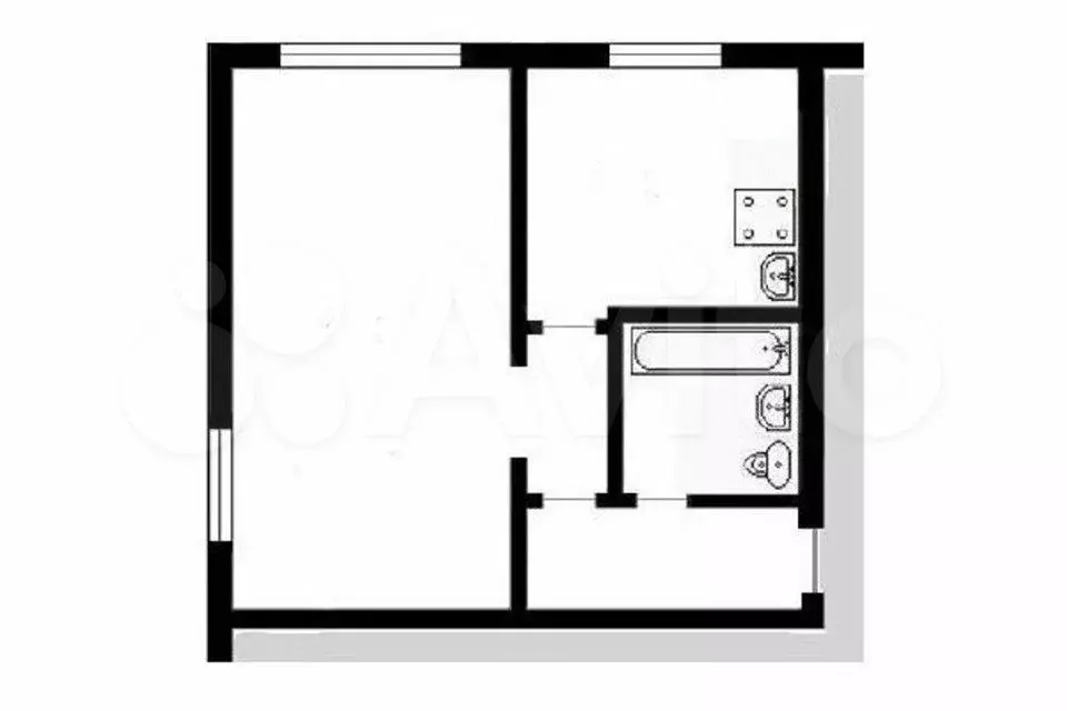1-к. квартира, 30,1 м, 3/5 эт. - Фото 0