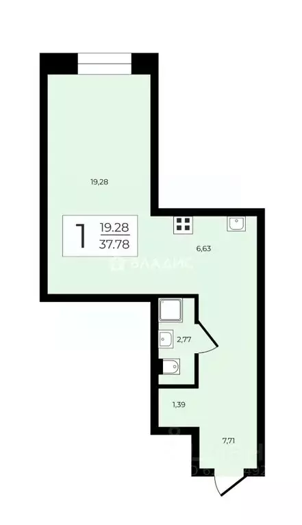 1-к кв. Санкт-Петербург ул. Помяловского, 3 (37.5 м) - Фото 2