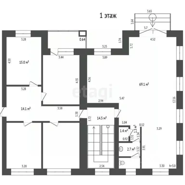 Офис в Мордовия, Саранск Большевистская ул., 111Б (436 м) - Фото 2