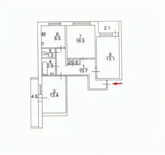 3-к кв. Саратовская область, Саратов ул. Имени А.И. Куприянова, 16А ... - Фото 2