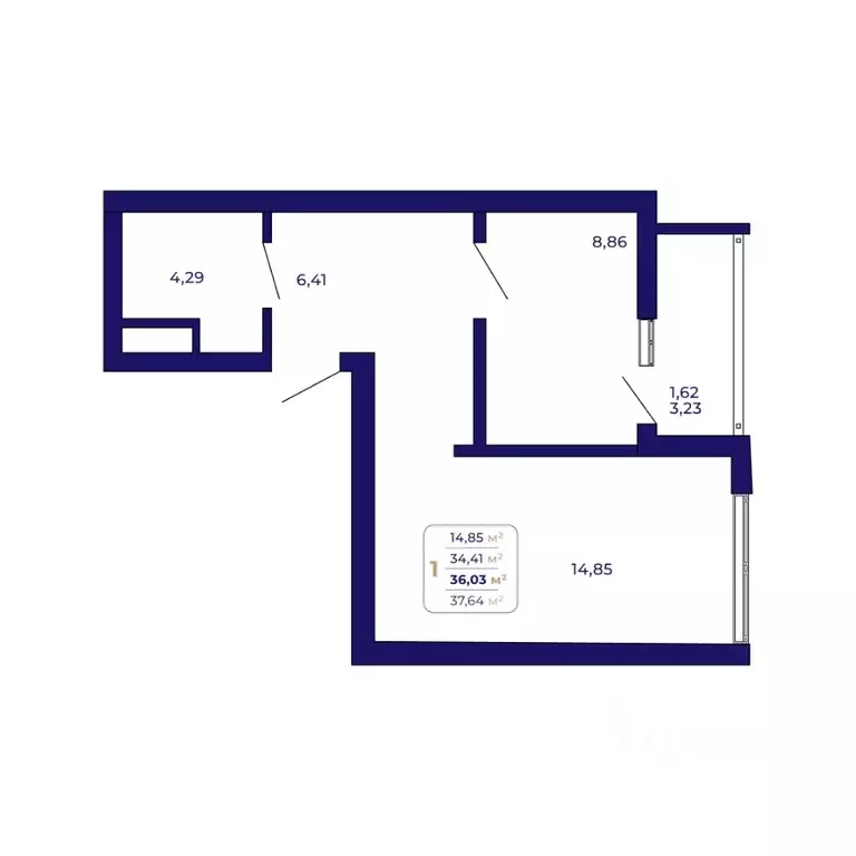 1-к кв. Башкортостан, Уфа Затон-Восточный жилрайон, Паруса жилой ... - Фото 1