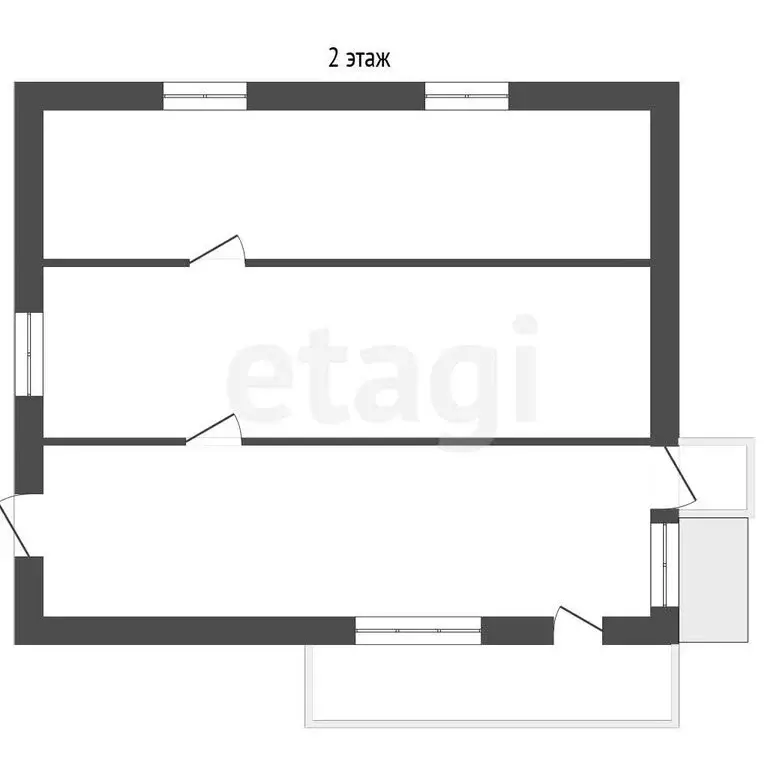 Дом в Урванский район, село Урвань (81.2 м) - Фото 2