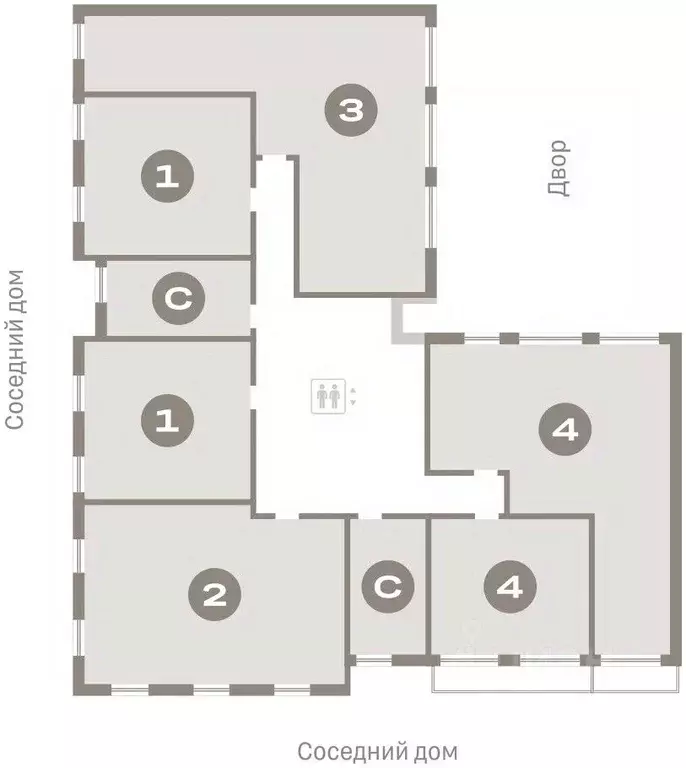 4-к кв. Новосибирская область, Новосибирск Европейский Берег мкр,  ... - Фото 1