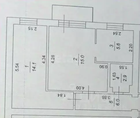 2-к кв. Сахалинская область, Южно-Сахалинск ул. Ленина, 301 (43.6 м) - Фото 2