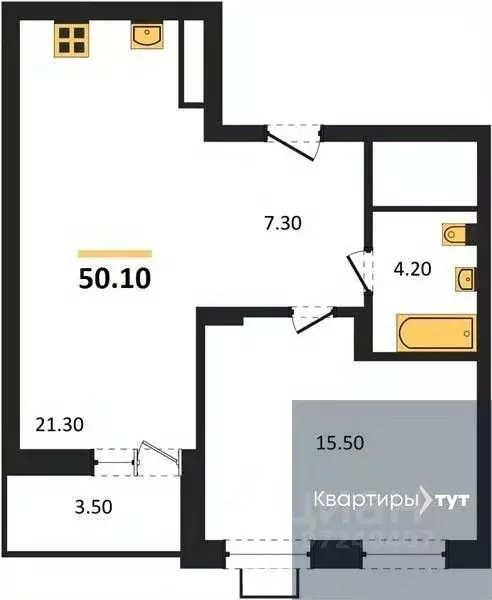 1-к кв. Воронежская область, Воронеж Ключи мкр, Ключи-клаб жилой ... - Фото 0