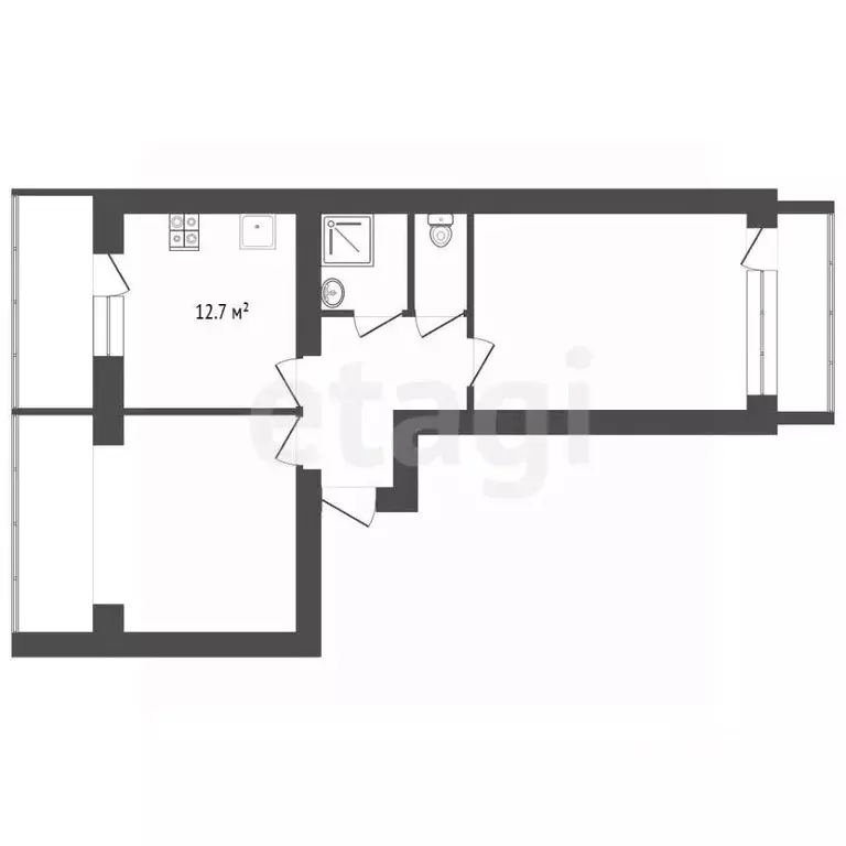 2-к кв. Чувашия, Чебоксары ул. Академика Королева, 3 (60.1 м) - Фото 2