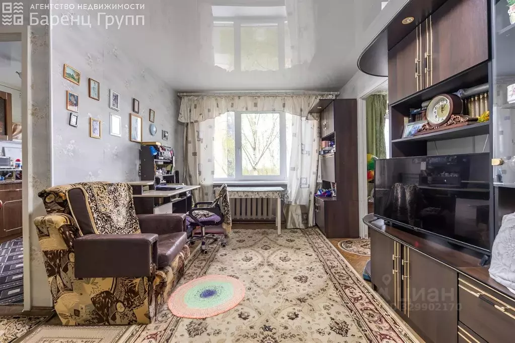 2-к кв. Карелия, Петрозаводск Балтийская ул., 1А (45.4 м) - Фото 1