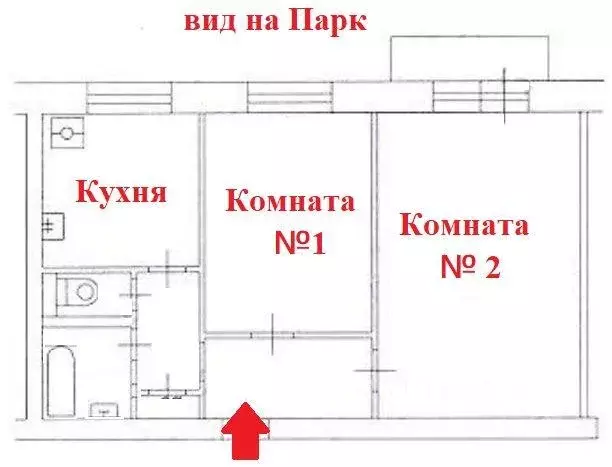 Квартира, 2 комнаты, 61 м - Фото 1