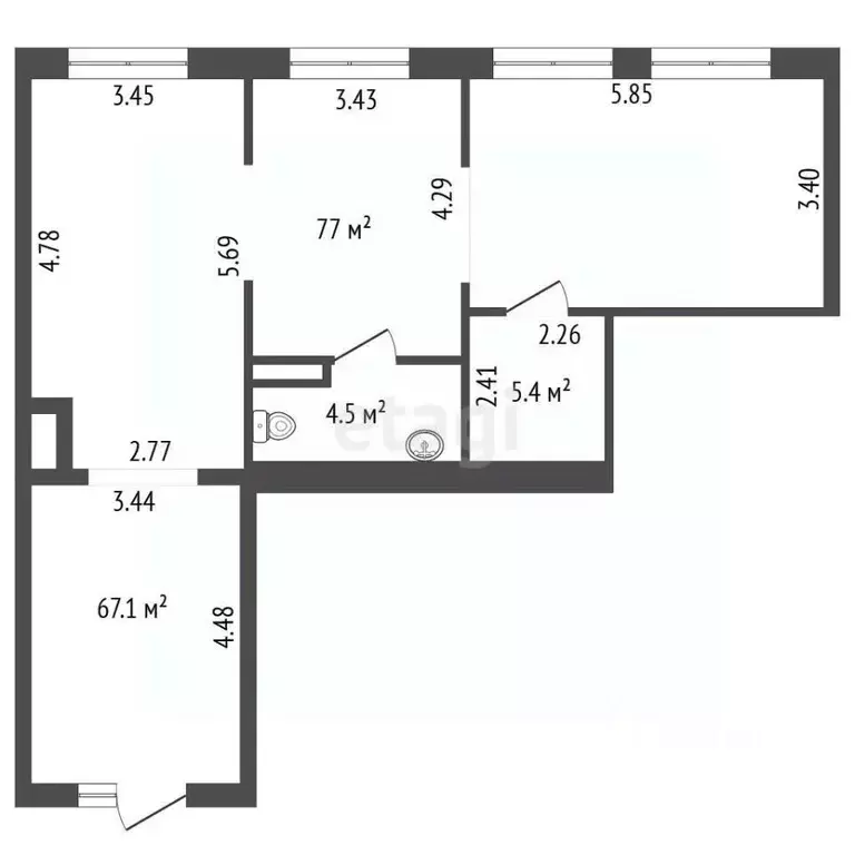 Помещение свободного назначения в Санкт-Петербург ул. Ильюшина, 1К1 ... - Фото 1