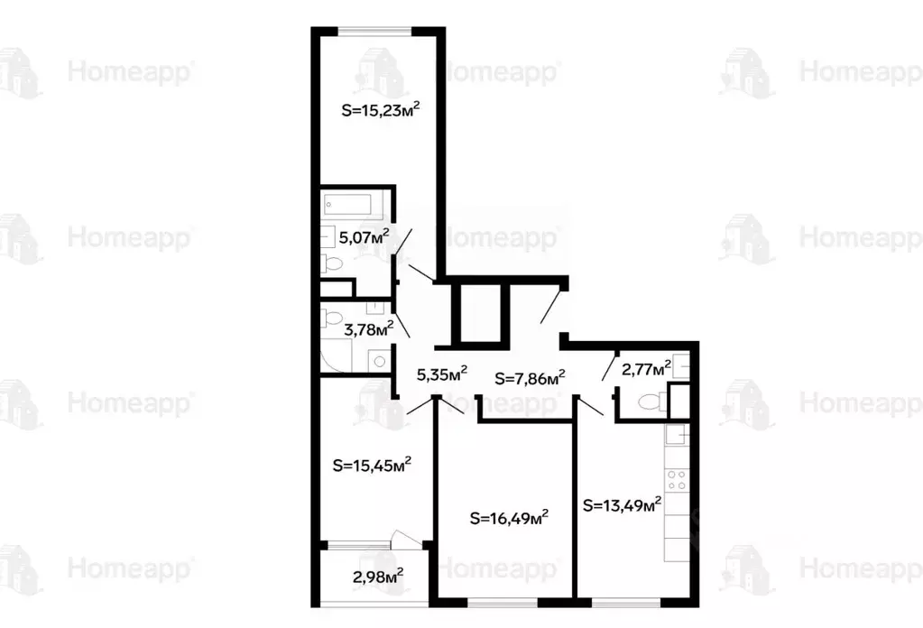 3-к кв. Москва бул. Небесный, 1к1 (82.0 м) - Фото 1