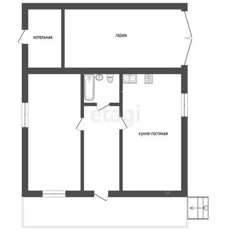 Дом в Забайкальский край, Читинский район, с. Засопка ул. Ягодная (96 ... - Фото 2