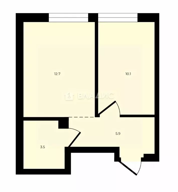 1-к кв. Башкортостан, Уфа ул. Пархоменко, 123 (32.2 м) - Фото 2