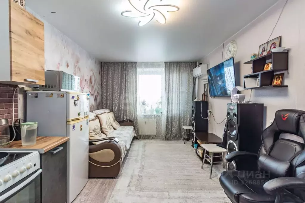 Студия Ростовская область, Ростов-на-Дону ул. Висаитова, 8 (25.0 м) - Фото 1