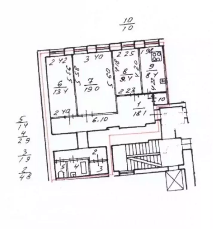 3-к кв. Санкт-Петербург ул. Марата, 4 (80.3 м) - Фото 2