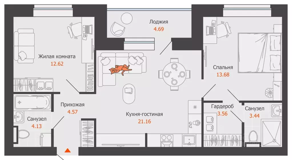 3-к кв. Кировская область, Киров Урванцево мкр, Знак жилой комплекс ... - Фото 0