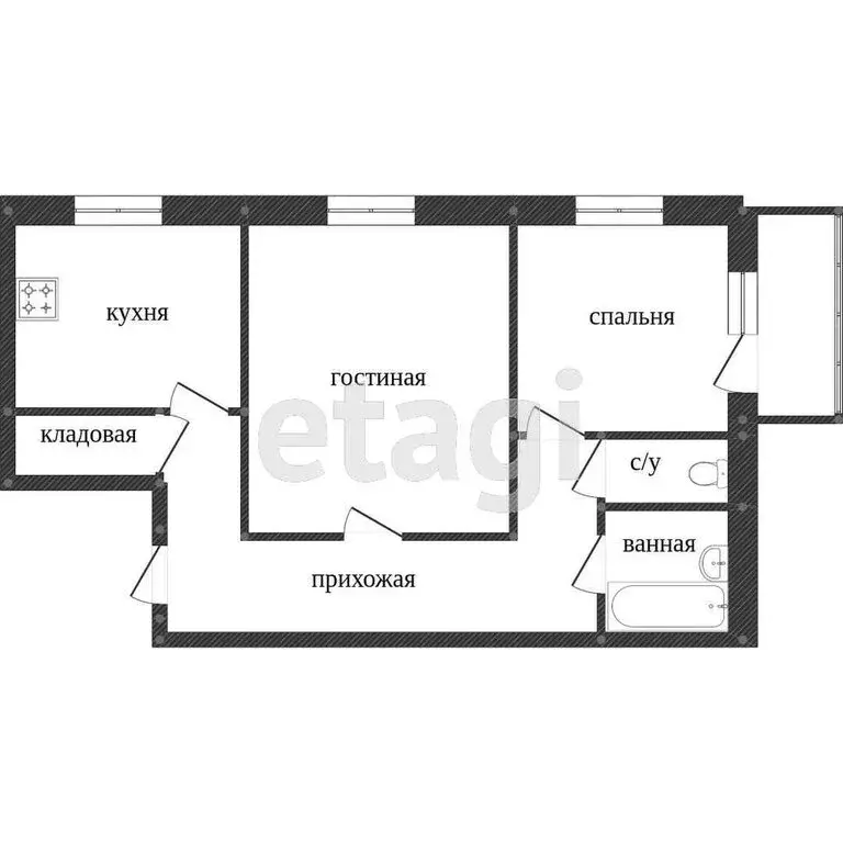 2-комнатная квартира: Миасс, улица Академика Павлова, 37 (54 м) - Фото 1