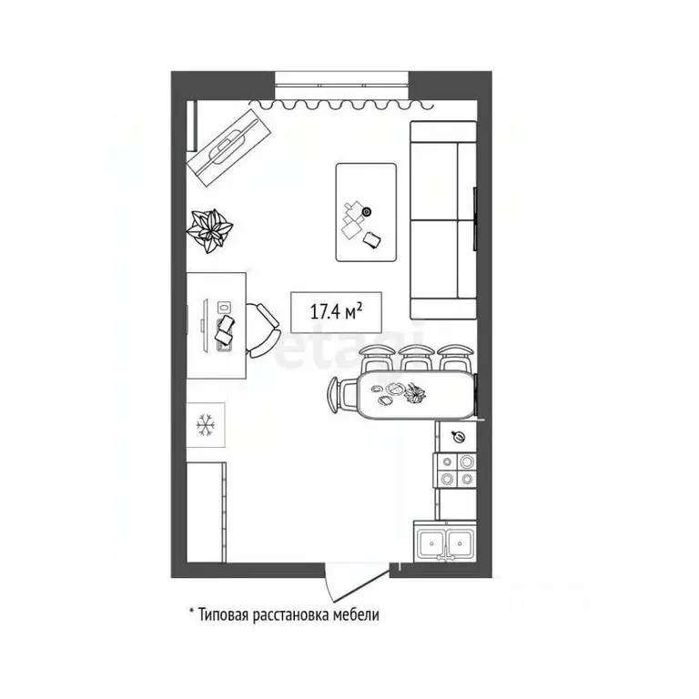 Комната Тюменская область, Тюмень Рижская ул., 76 (17.4 м) - Фото 2
