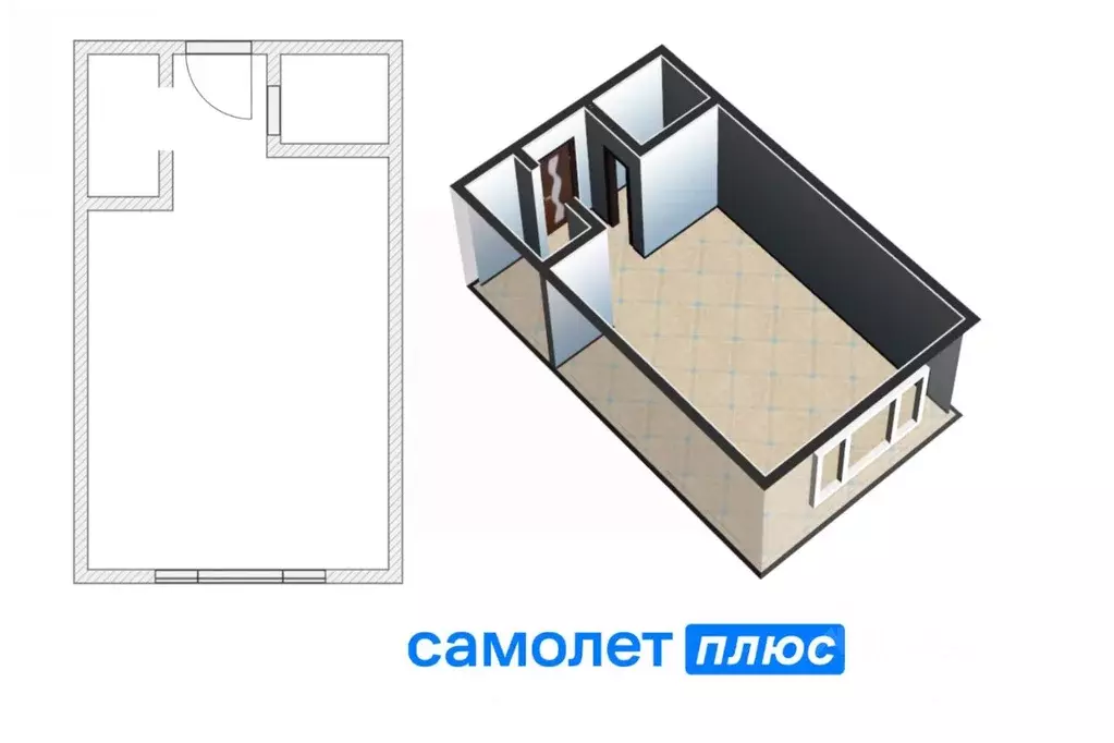 Студия Кемеровская область, Кемерово Инициативная ул., 6 (18.8 м) - Фото 0