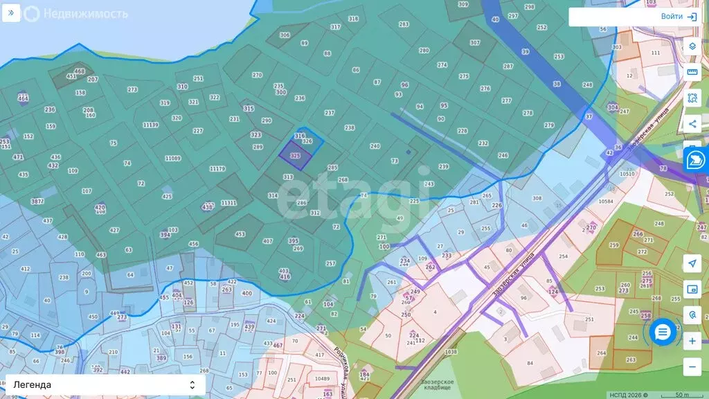 Участок в село Заозерье, Отрадная улица (7.5 м) - Фото 1