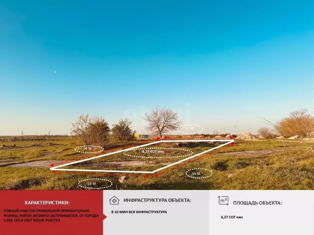 Участок в Крым, Симферопольский район, с. Мирное  (6.0 сот.) - Фото 0