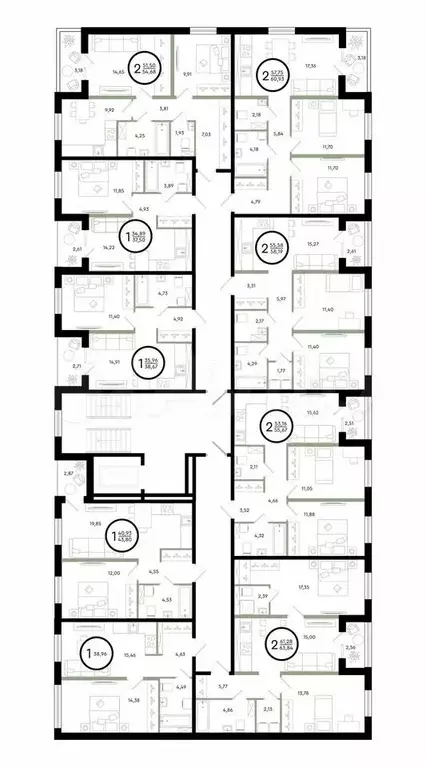 1-к. квартира, 37,5 м, 2/4 эт. - Фото 0