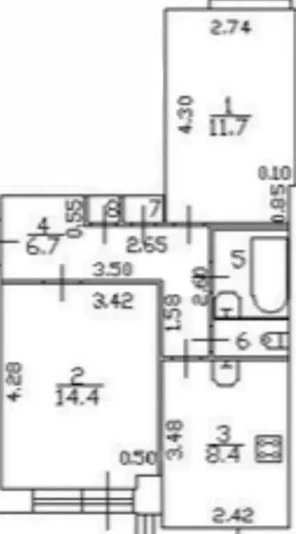 2-к кв. Санкт-Петербург, Санкт-Петербург, Пушкин Октябрьский бул., ... - Фото 1