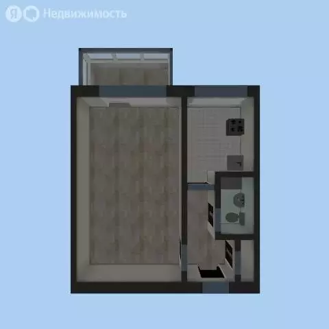 1-комнатная квартира: Омск, улица Сулеймана Стальского, 6 (30.5 м) - Фото 1