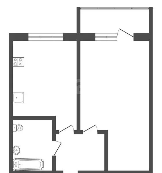 1-комнатная квартира: Тула, улица Генерала Маргелова, 5А (42 м) - Фото 1