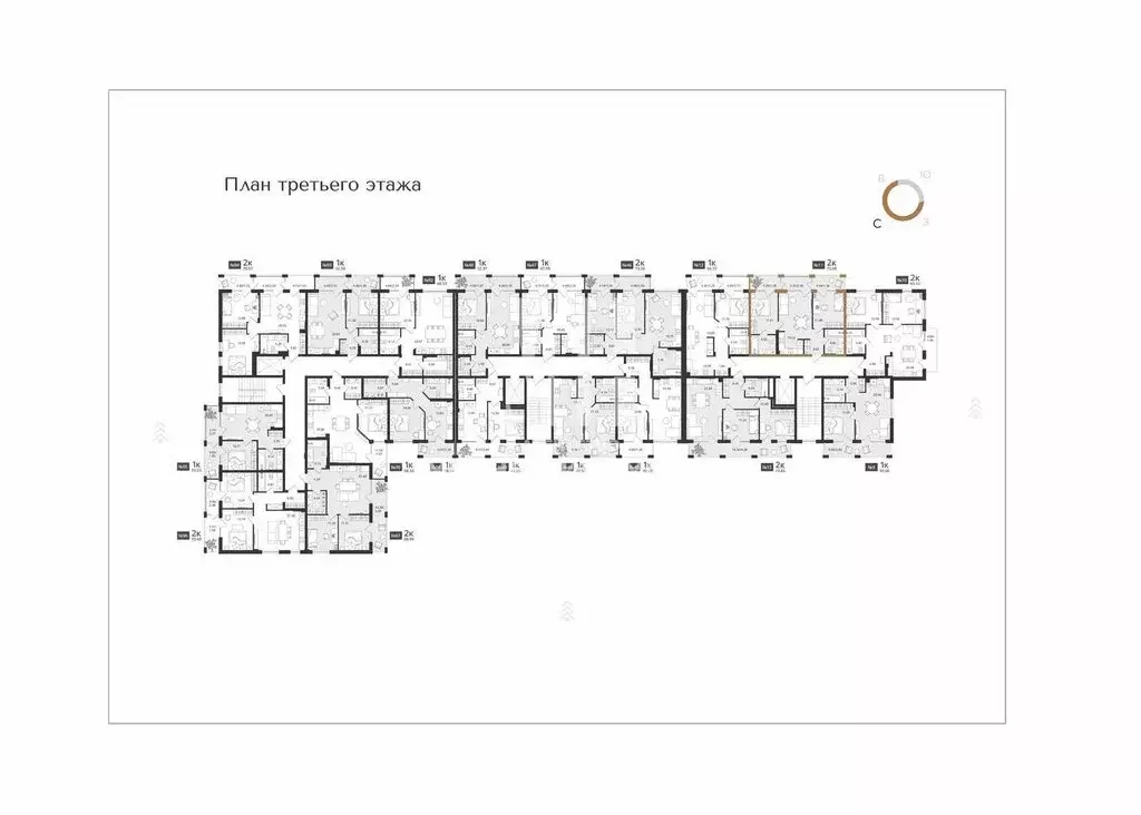 2-комнатная квартира: Светлогорск, Новая улица, 108-114 (70.08 м) - Фото 1