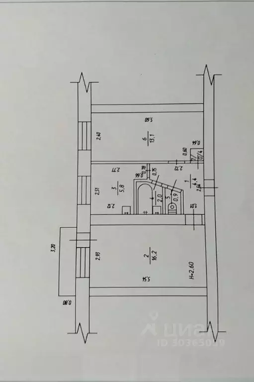 2-к кв. Кемеровская область, Таштагол ул. Поспелова, 11 (42.8 м) - Фото 2