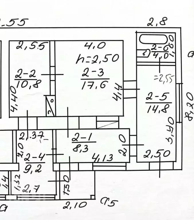 3-к кв. Крым, Ялта ул. Дмитрия Ульянова, 42 (65.0 м) - Фото 2