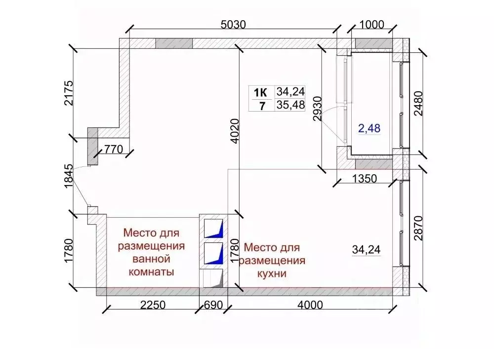 1-к кв. Кемеровская область, Кемерово ул. Дружбы, 9 (35.48 м) - Фото 0