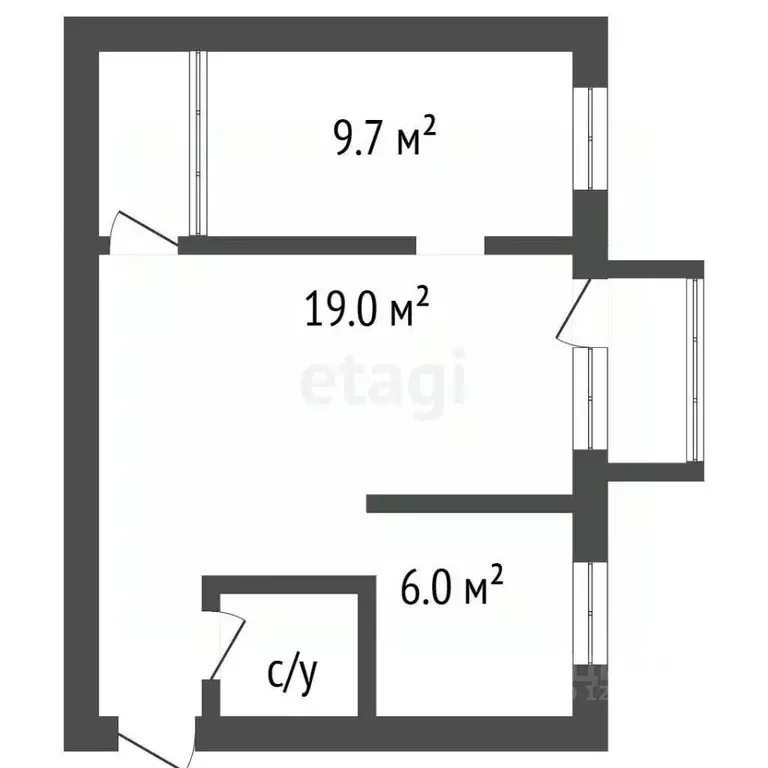 2-к кв. Воронежская область, Воронеж ул. Космонавтов, 22А (43.0 м) - Фото 2