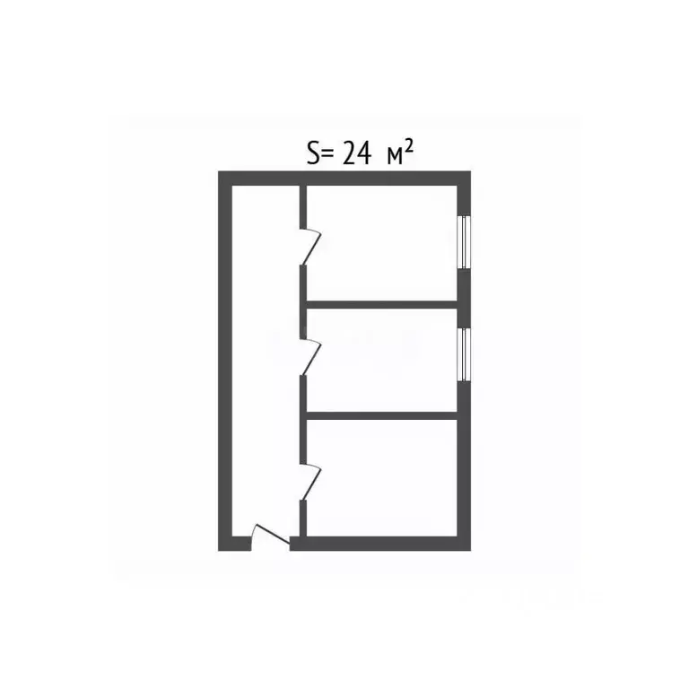 1-к кв. Брянская область, Сельцо ул. Кирова, 40 (24.0 м) - Фото 2