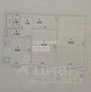 2-к кв. Ульяновская область, Ульяновск ул. Рябикова, 122 (57.0 м) - Фото 1