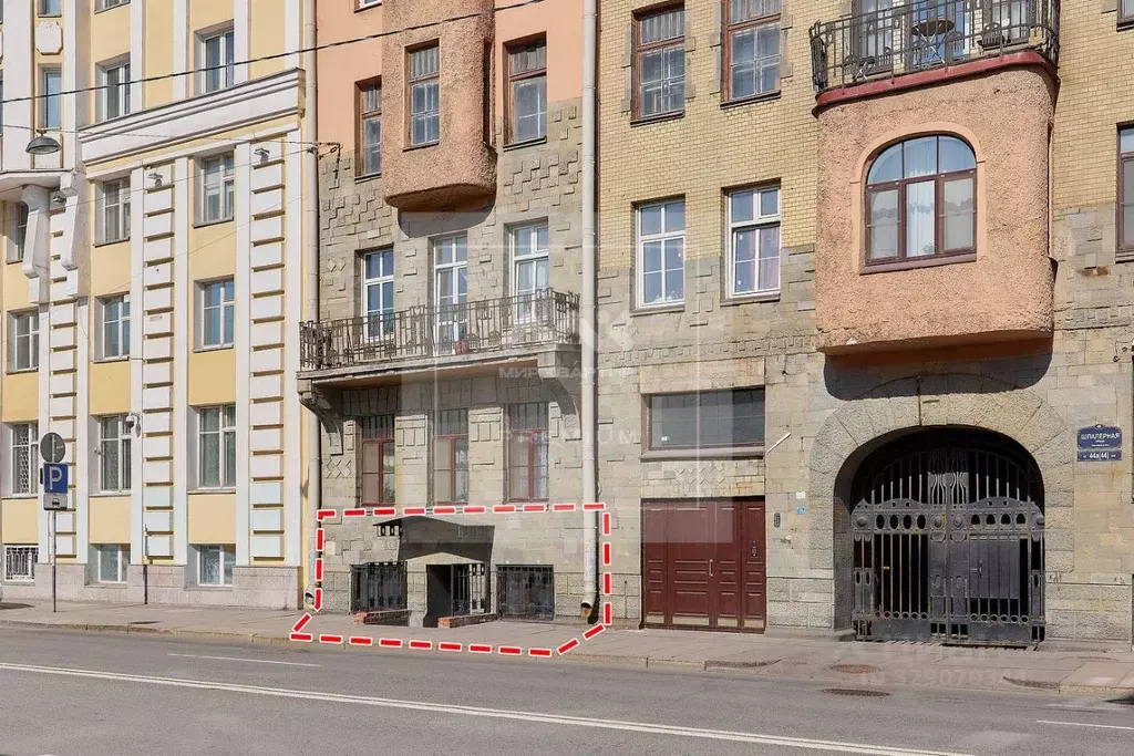 Помещение свободного назначения в Санкт-Петербург Шпалерная ул., 44а ... - Фото 1