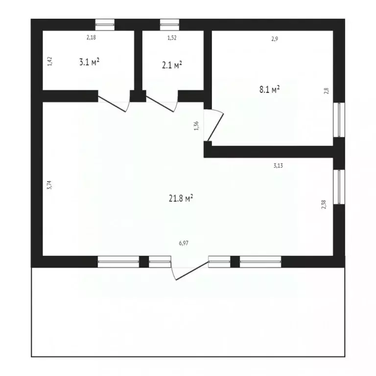 Коттедж в Тюменская область, Тюмень 866 (38 м) - Фото 2