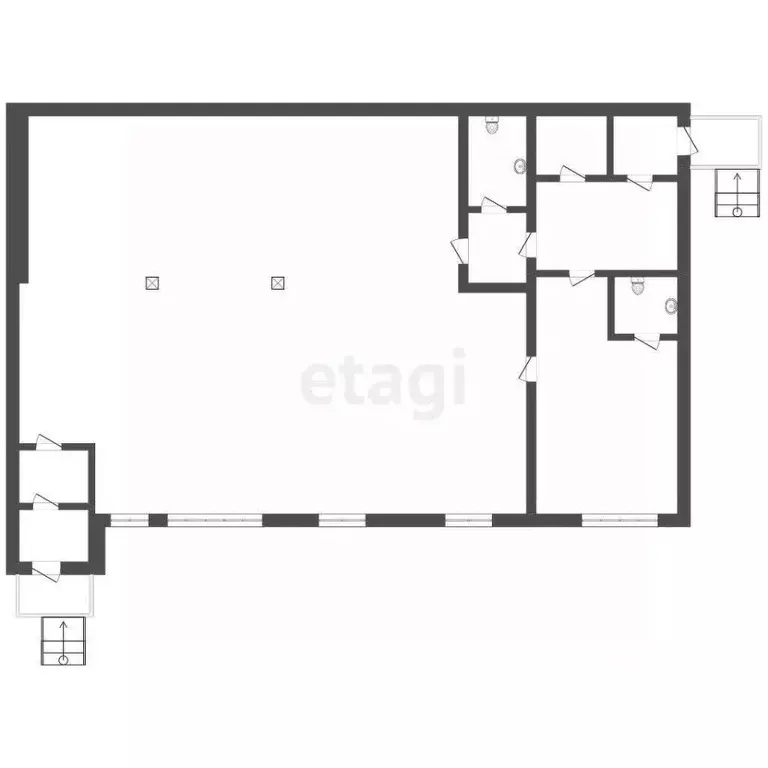 Торговая площадь в Ямало-Ненецкий АО, Тазовский район, пос. Тазовский ... - Фото 2