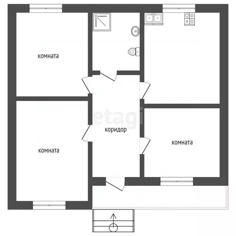 Дом в Севастополь Черноморец ТСН, 43 (78 м) - Фото 2