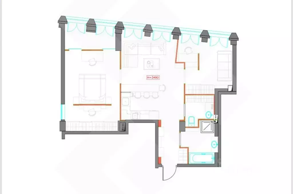 3-комнатная квартира: Москва, улица Ефремова, 10с1 (80.4 м) - Фото 2