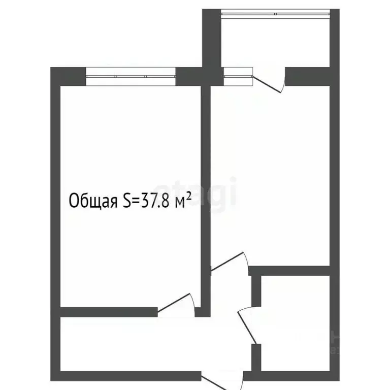 1-к кв. Брянская область, Брянск ул. Красный Маяк, 1 (37.8 м) - Фото 1