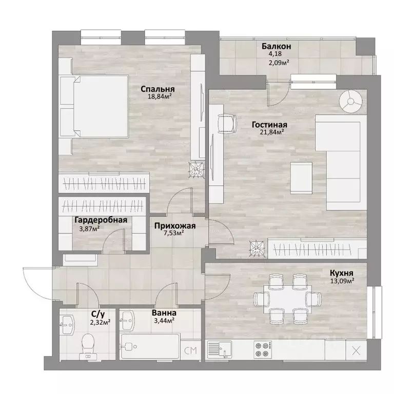 3-к кв. Челябинская область, Челябинск ул. Александра Шмакова, 41 ... - Фото 2