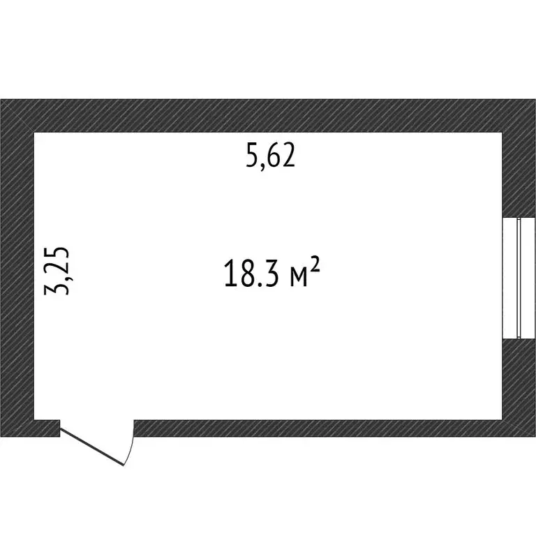 1к в -комнатной квартире (18.7 м) - Фото 1