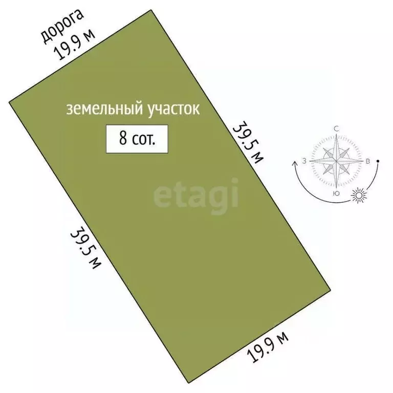 Участок в Татарстан, Тукаевский район, Калмиинское с/пос, Ясная Поляна ... - Фото 2