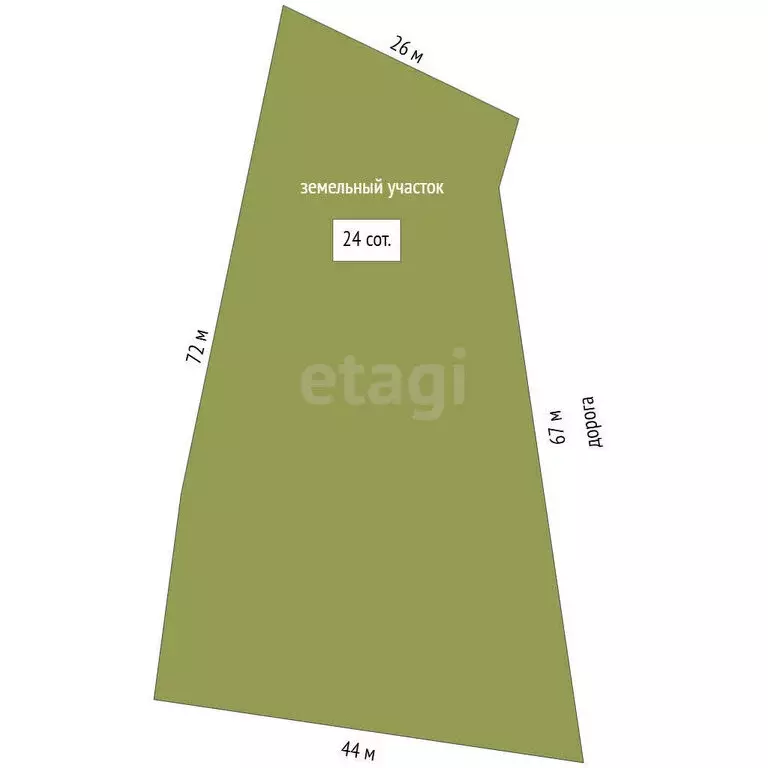 Участок в Орловский муниципальный округ, посёлок Вятский Посад (24 м) - Фото 1