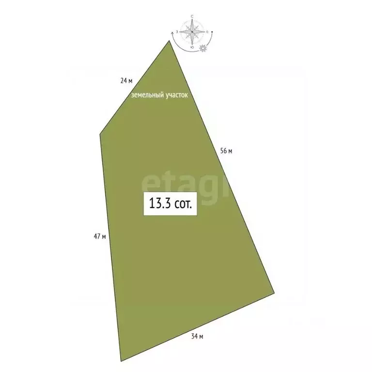 Участок в Алтай, Чойский район, с. Паспаул Солнечный пер., 12В (13.3 ... - Фото 2