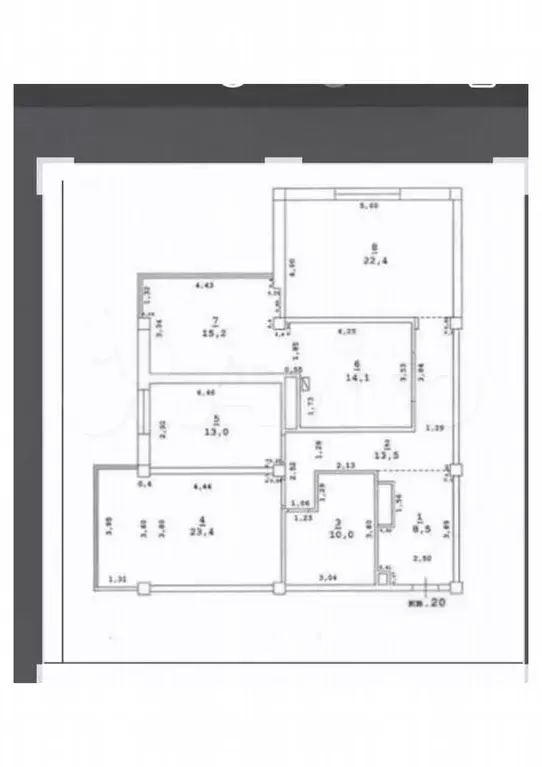 3-к. квартира, 85,9 м, 6/8 эт. - Фото 0
