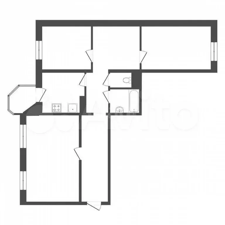 3-к. квартира, 75 м, 8/10 эт. - Фото 0